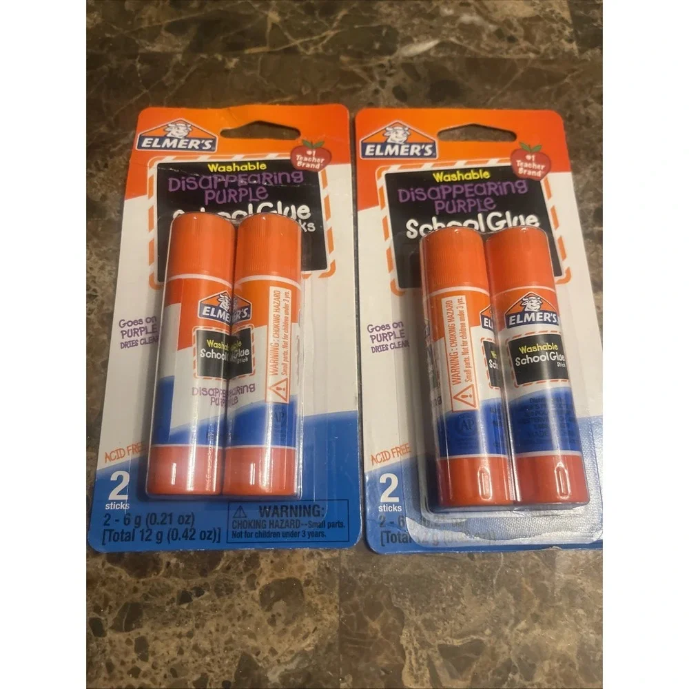 Two-2 pcs Washable School Glue  school supplies